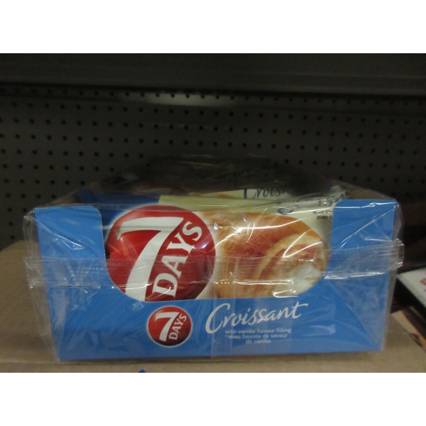 Case of 7 Days Vanilla Cream Croissants