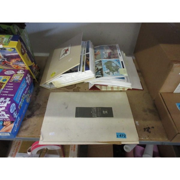 2 Binders  Book of World Post Cards & Poster Folio