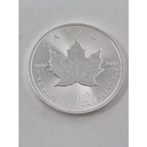 1 Oz .9999 Silver 2025 Canada Maple Leaf Coin