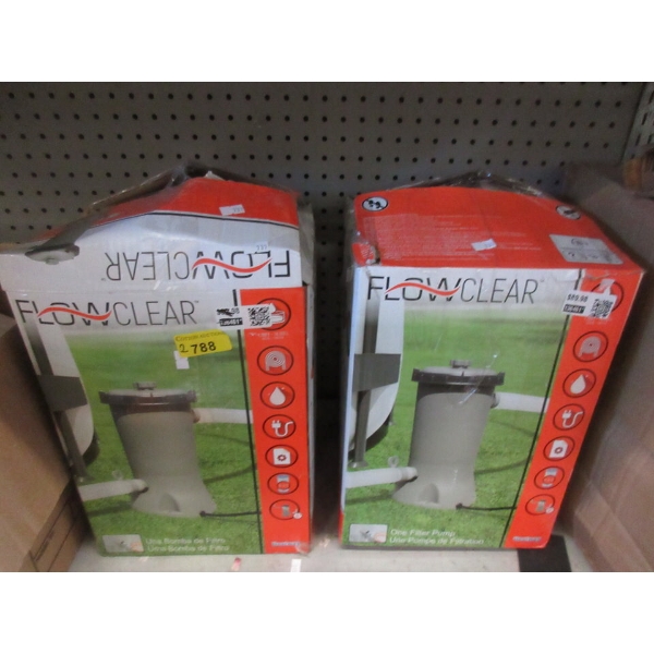 2 Best Way Flow Clear One Filter Pumps