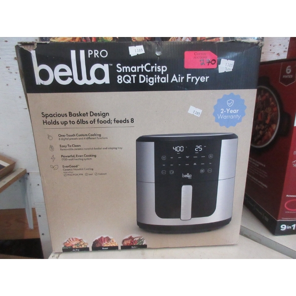 Bella Pro Smart Crisp Digital Air Fryer - 8 QT