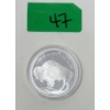 Image 1 : 1 Oz .999 Silver Indigenous/Buffalo Art Round 