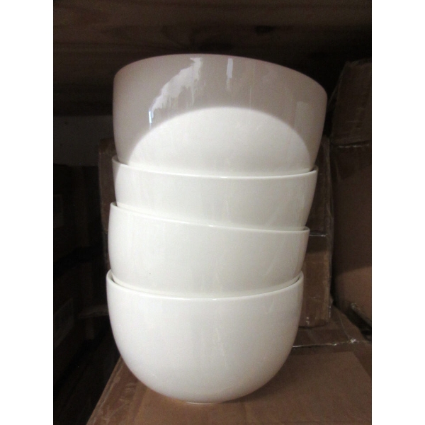 Set of 4 New Dowan Ceramic White Bowls in Box