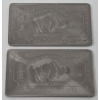 Image 1 : 2 x 1 Oz .999 Fine Titanium Buffalo Bars
