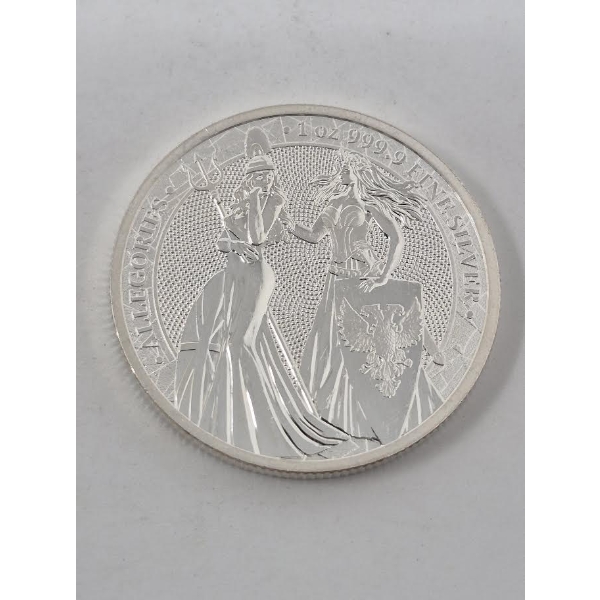 1 Oz .9999 Silver Allegories Germania Coin