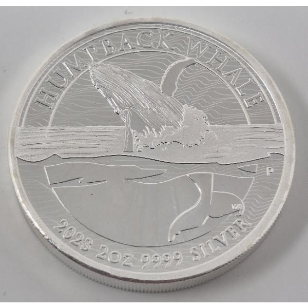 2 Oz .9999 Silver 2023 Humpback Whale Coin