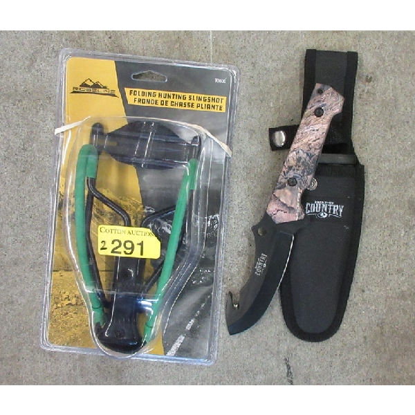 New Gut Knife & Hunting Slingshot
