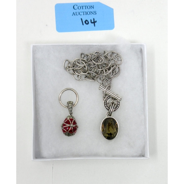.925 Sterling Silver Necklace & Pendant 