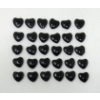Image 1 : 30 Polished Black Onyx Gemstone Hearts