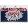 Image 1 : Metal "BC's Light Beer" Coors Light Sign