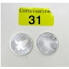Image 1 : 2 x 1/2 Oz .999 Silver Sunshine Minting Rounds 