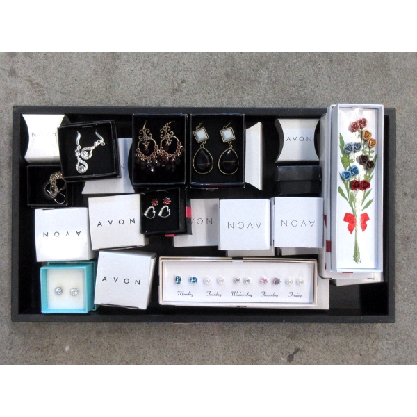 16 Assorted New Boxed Avon Earrings & Earring Sets