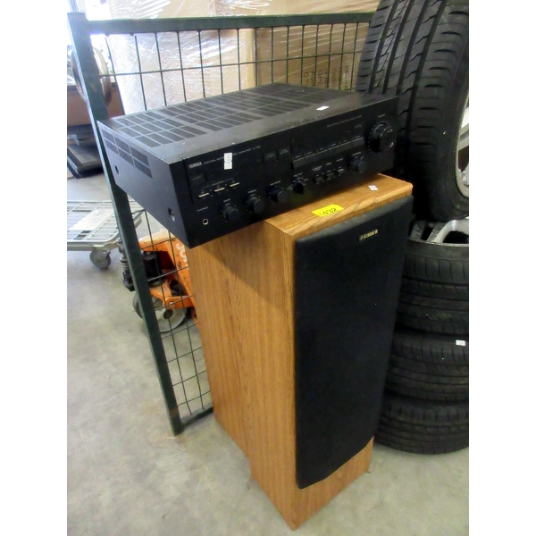 Yamaha Amplifier and Pair of Fisher Floor Speakers