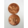 Image 2 : 10 x 1 Oz .999 Fine Copper Grizzly Bear Art Rounds
