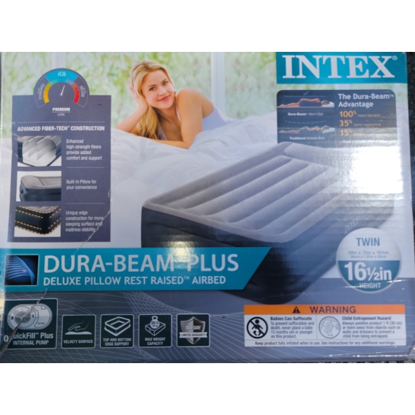 Intex Dura-Beam Plus Deluxe Pillow Rest Raised Airbed
