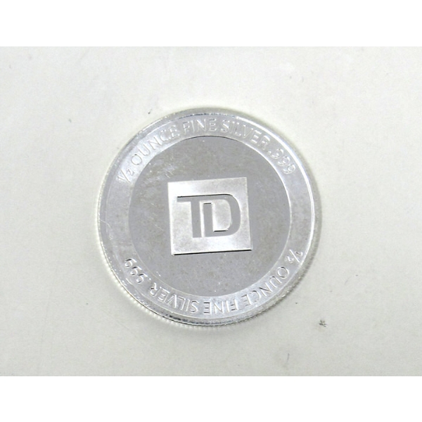 1/2 Oz TD .999 Silver Investor Round 