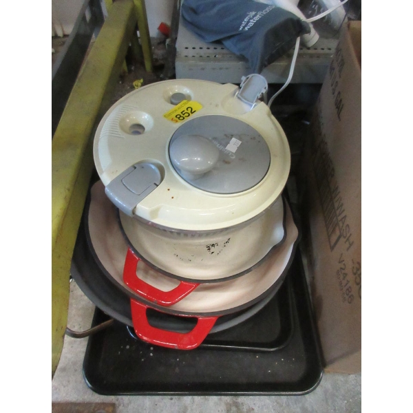5 Assorted Preowned Cookware - As Is
