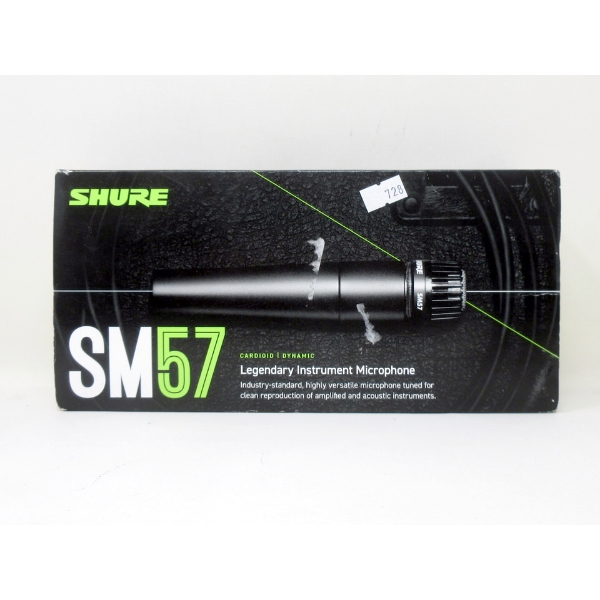 Shure SM57 Cardioid Dynamic Microphone in box
