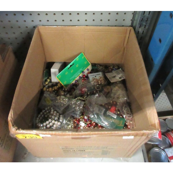 Box of New & Preowned Christmas Tree Décor 