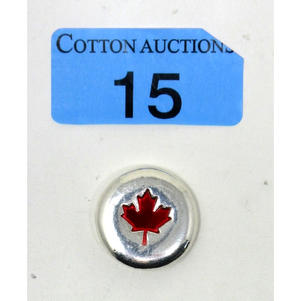 1 Oz .999 Silver Rocky Shore Silver Button 