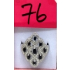 Image 1 : Multi-Sapphire & Diamond Sterling Silver Ring 