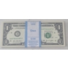 Image 1 : 100 x $1 USD Uncirculated Federal Reserve Bundle 