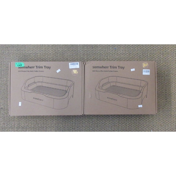 2 New Trim Trays - 150 Micron Fine Mesh Pollen Screen