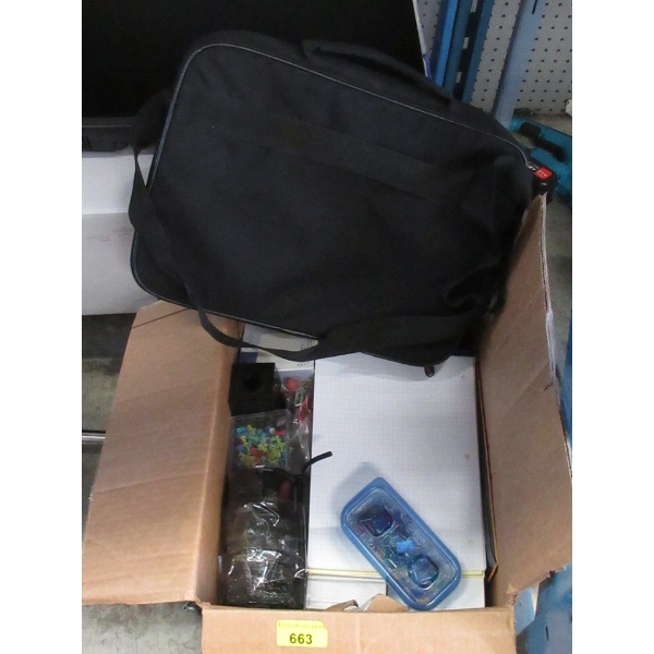 Box of Assorted Office Supplies 