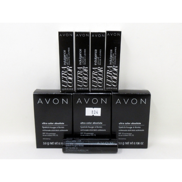 8 New Avon Assorted Ultra Colour Lipsticks