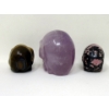 Image 3 : 3 Hand-Carved 3D Gemstone Skulls 