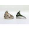 Image 3 : 2 x Sterling Silver Estate Rings 