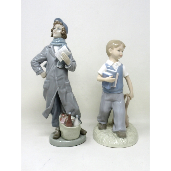 1 Lladro & 1 Leonardo Collection Porcelain Figurines