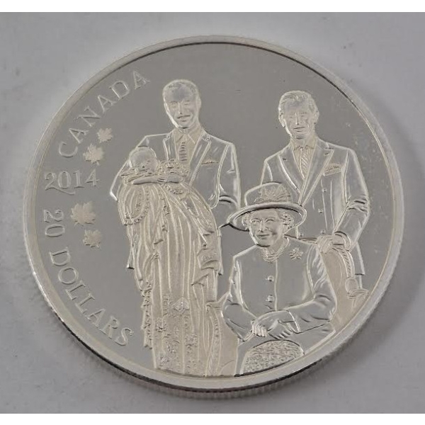 1 Oz .9999 Silver Canada Royal Generations Coin 