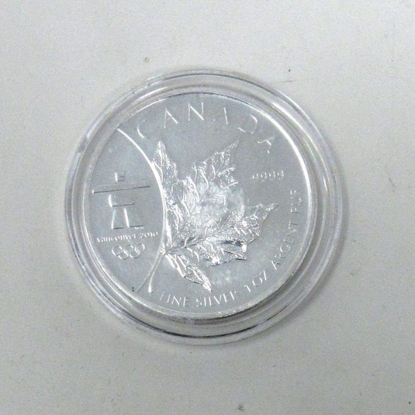 1 Oz .9999 Silver Vancouver Olympic 2010 Games Coin