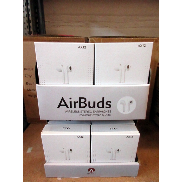 Case of 24 New AirBuds Wireless Earphones 