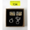 Image 1 : Sterling Silver Cufflinks, Necklace & Pendant