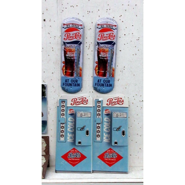 4 New Metal Pepsi-Cola Wall Memorabilia