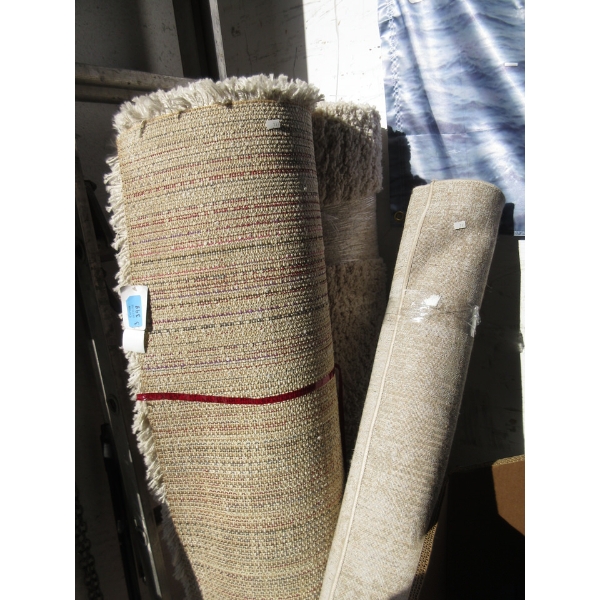 3 Assorted 5' x 7' Area Carpets