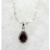 Image 1 : New Garnet & Diamond Necklace