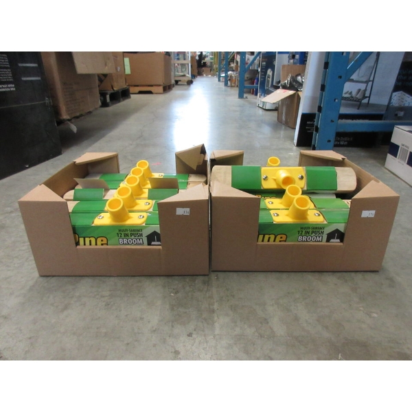 2 Cases of 5 New Pine-Sol 12" Push Broom Heads