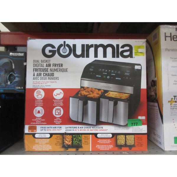 Gourmia Dual Basket Digital Air Fryer