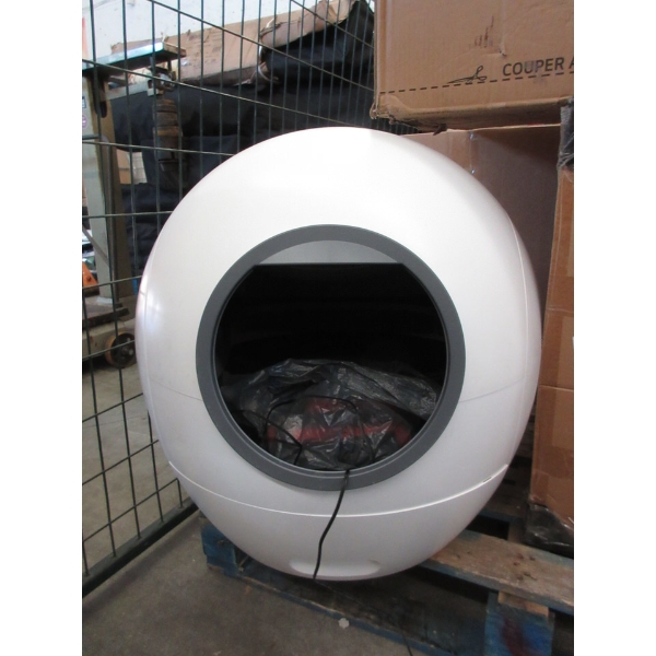 White Self-Cleaning Litter Box - No Exterior Box