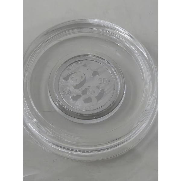 1 Gram .999 Fine Platinum 40th Anniversary Panda Coin 