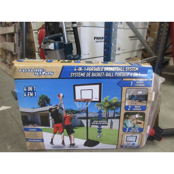 Future Stars 4-in-1 Basket Ball System in Box