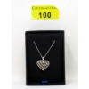 Image 2 : Half Carat Black & White Diamond Heart Pendant