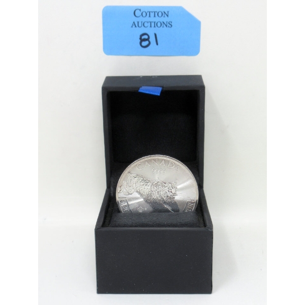 1 Oz .9999  Silver 2017 Predator: Lynx Coin 