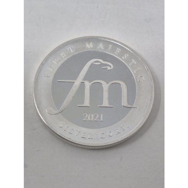 1 Oz .999 Silver 2021 First Majestic Aztec Round 