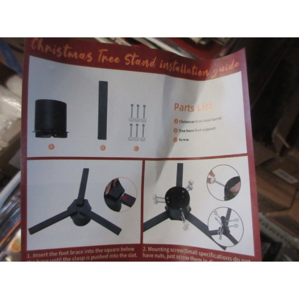 6 New Black Christmas Tree Stands 