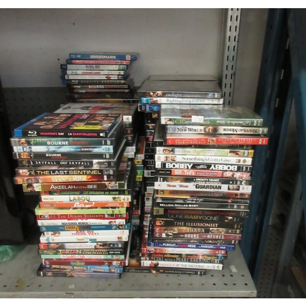 80+ Assorted Blue-Ray and DVD Movies 