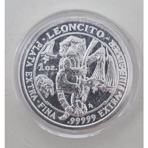 1 Oz .99999 Silver 2012 Leoncito Round 